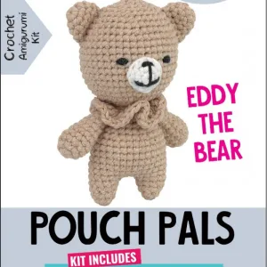 Knitty Critters Pouch Pals - Eddy The Bear - KC783